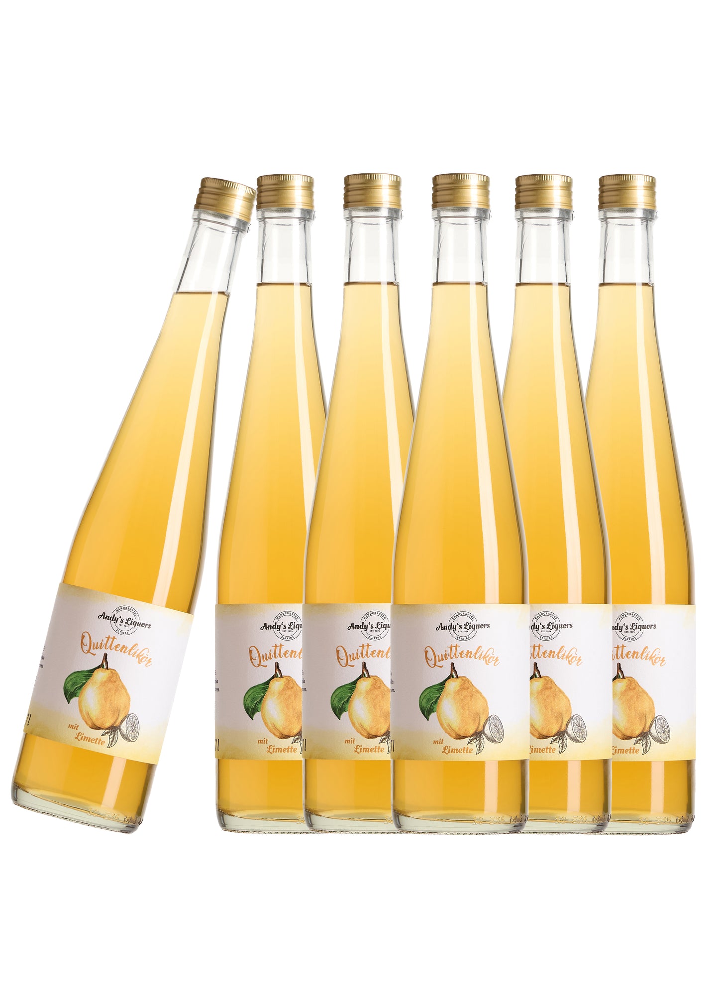 5 + 1 Angebot / Quittenlikör mit Limette 0,70